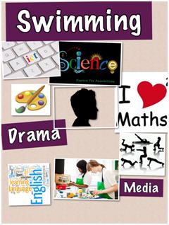 Poster of school subjects