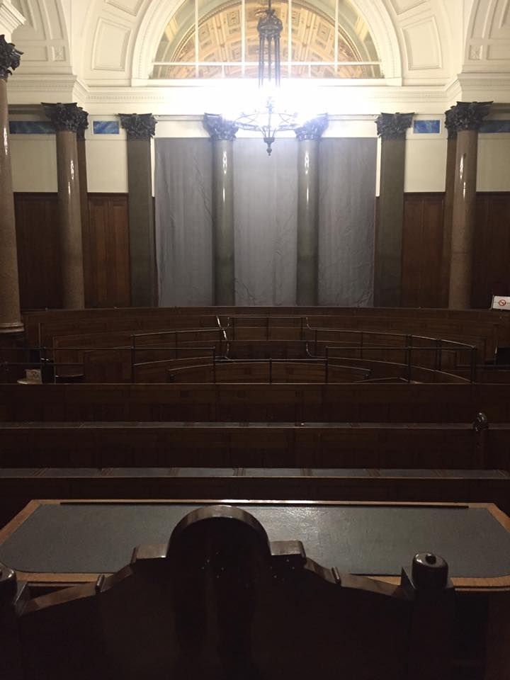 Interior of law court