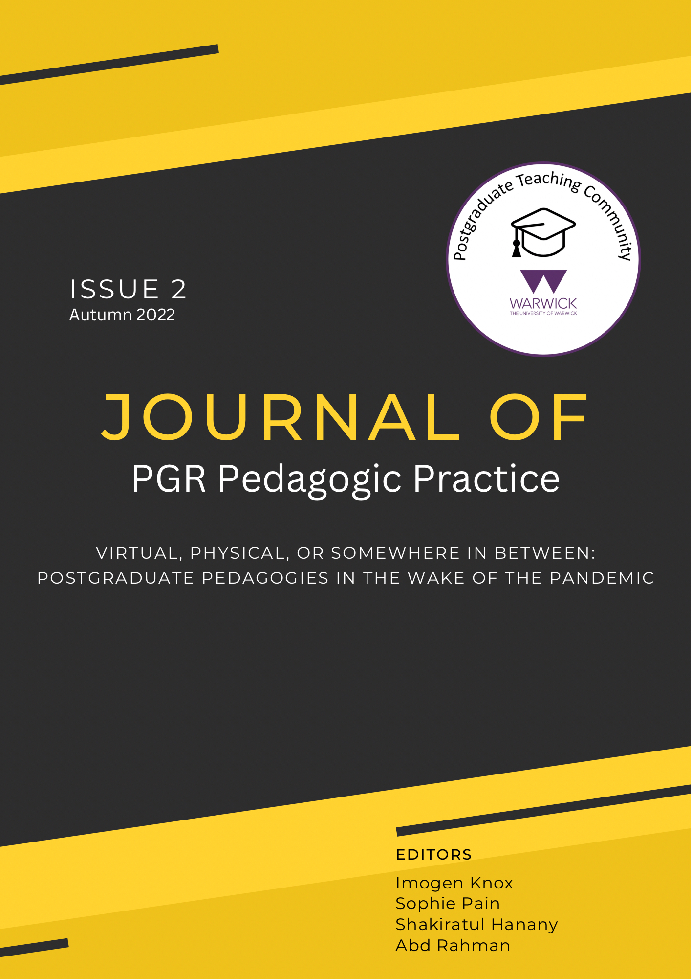 Journal of PGR Pedagogic Practice Issue 2 Cover