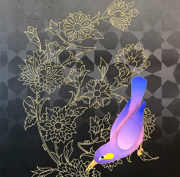 Image 8: ‘Flower and Bird’ (2021) by Keyvan Shovir