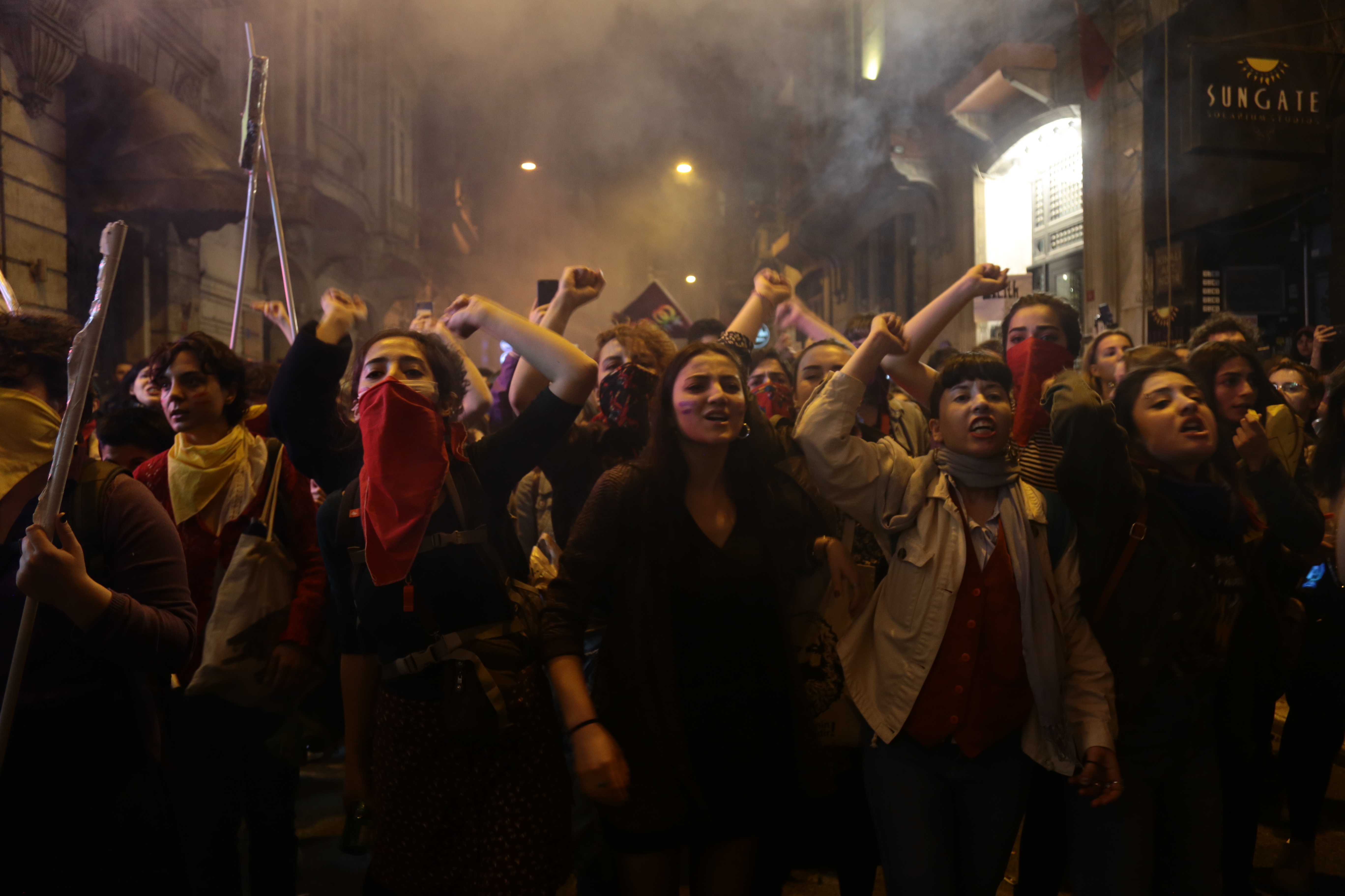 18th Istanbul Feminist Night March, 8 March 2020.